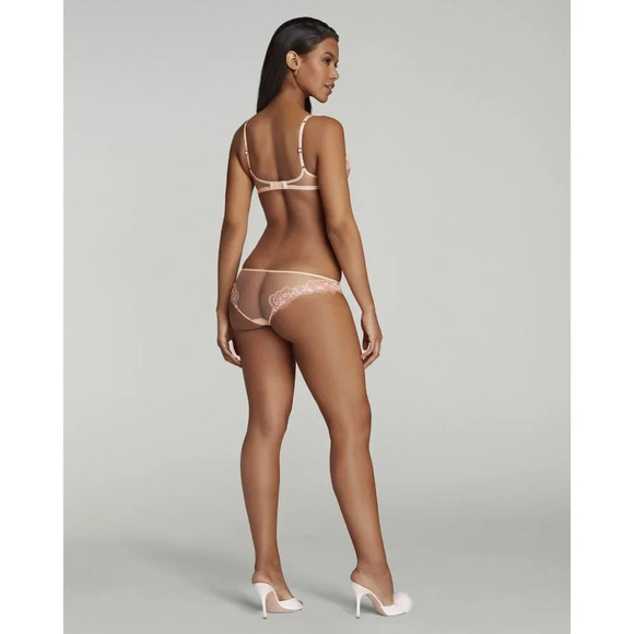 Agent Provocateur Lindie Pink Orange 2-piece Set: Bra 36DD / Brief AP4 Large - Picture 8 of 16